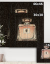 Glam & Fashion Parfum Boudoir I - Posh & Luxe Print on Natural Pine Wood
