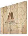 Fashion and Glam Shoes I - Posh & Luxe Print on Natural Pine Wood