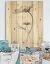 A Country Weekend VII No Border - Traditional Print on Natural Pine Wood