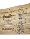 Farmhouse Moment windmills - Farmhouse Print on Natural Pine Wood