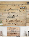 Farmhouse Moment Truck - Farmhouse Print on Natural Pine Wood