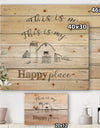 Farmhouse Moment Barns - Farmhouse Print on Natural Pine Wood