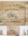 Farmhouse Moment Tractors - Farmhouse Print on Natural Pine Wood