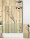 Natural Element Farmhouse I - Cottage Print on Natural Pine Wood