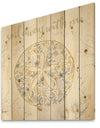 Coastal Floral Blossoms IV Neutral - Nautical & Coastal Print on Natural Pine Wood