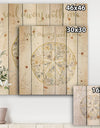 Coastal Floral Blossoms IV Neutral - Nautical & Coastal Print on Natural Pine Wood