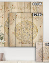 Coastal Floral Blossoms I Neutral - Nautical & Coastal Print on Natural Pine Wood