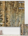 White Birch Forest I - Modern Farmhouse Print on Natural Pine Wood