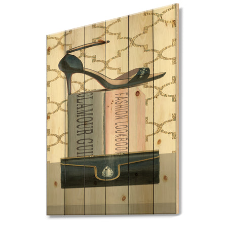 Glam fashion High Heels VIII - Fashion Print on Natural Pine Wood