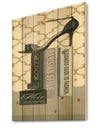 Glam fashion High Heels IX - Fashion Print on Natural Pine Wood
