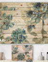 My Greenhouse Cottage Flowers I - Farmhouse Print on Natural Pine Wood