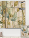 My Greenhouse Cottage Flowers III - Traditional Print on Natural Pine Wood