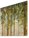 Green Forest Study - Modern Farmhouse Print on Natural Pine Wood