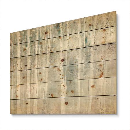 Porch & Den A Woodland Walk into the Forest III - Print on Natural Pine Wood