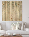 A Woodland Walk into the Forest V - Modern Farmhouse Print on Natural Pine Wood