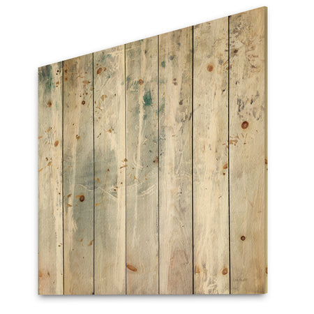 Porch & Den A Woodland Walk into the Forest VI - Modern Farmhouse Print on Natural Pine Wood