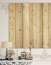 Gold Glam Stipes Pattern - Modern Glam Print on Natural Pine Wood