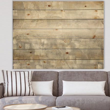 Gray Abstract Watercolor - Contemporary Print on Natural Pine Wood