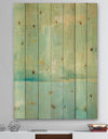 Dreaming of the Shore I - Nautical & Coastal Print on Natural Pine Wood