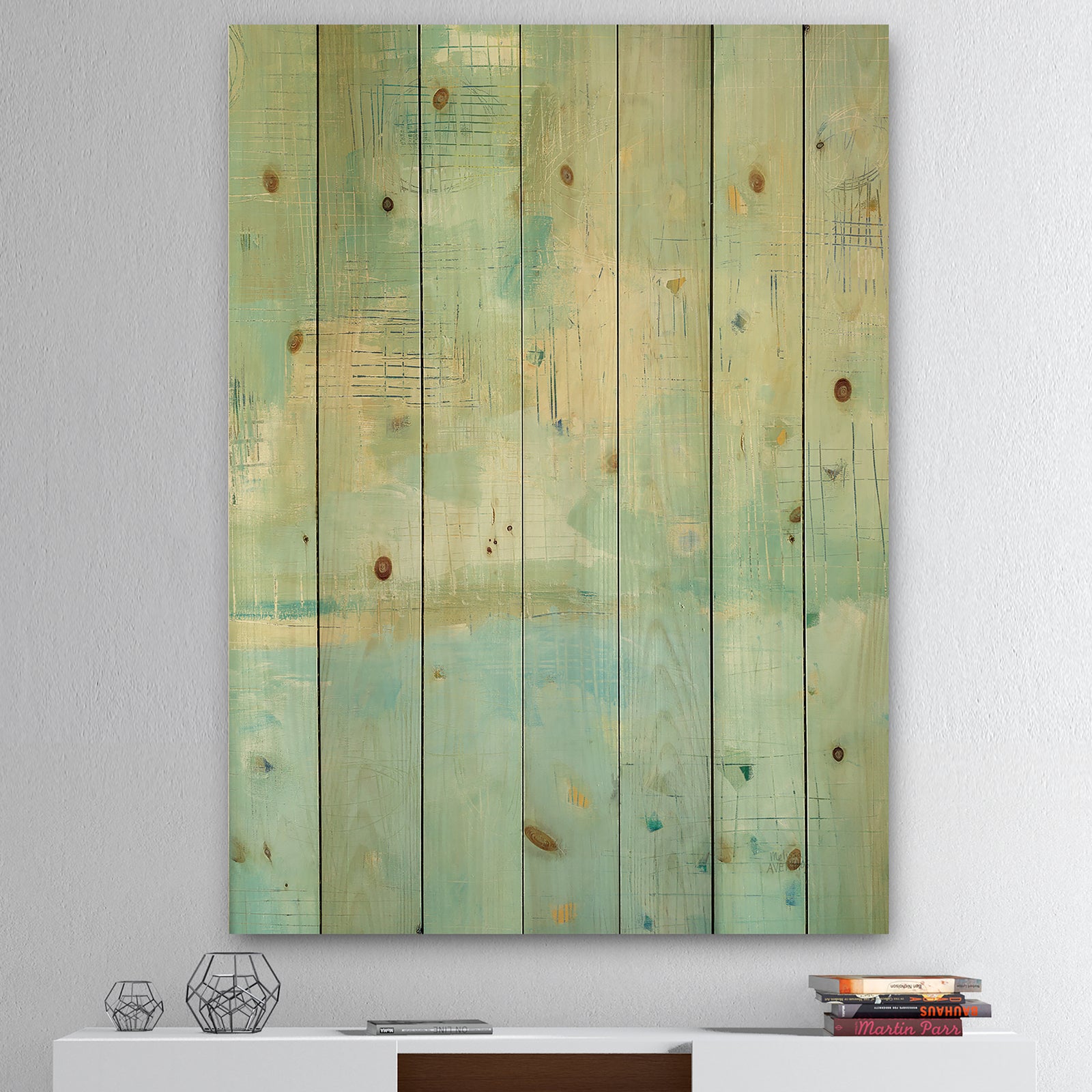 Dreaming of the Shore II - Nautical & Coastal Print on Natural Pine Wood
