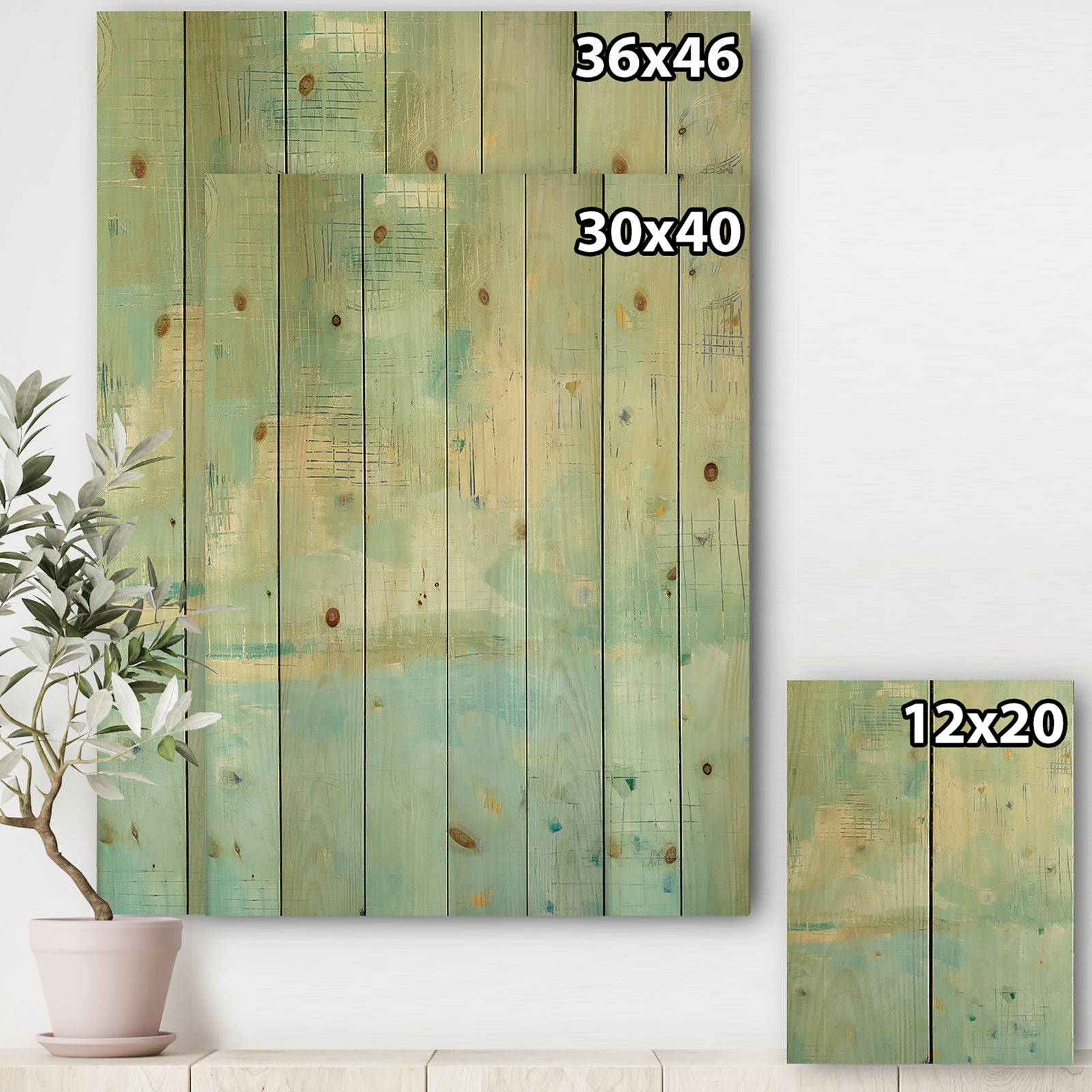 Dreaming of the Shore II - Nautical & Coastal Print on Natural Pine Wood