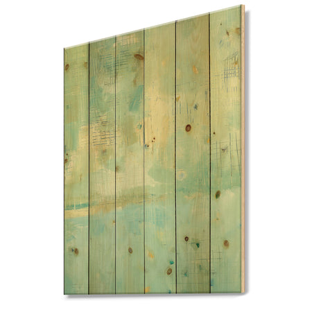 Dreaming of the Shore II - Nautical & Coastal Print on Natural Pine Wood