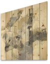 Glam Cream Dream III - Modern & Contemporary Print on Natural Pine Wood