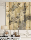 Glam Cream Dream III - Modern & Contemporary Print on Natural Pine Wood