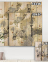 Glam Cream Dream III - Modern & Contemporary Print on Natural Pine Wood