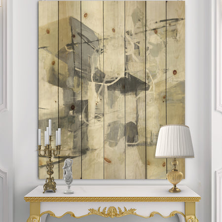 Porch & Den Glam Cream Dream IV - Print on Natural Pine Wood
