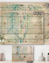 Watercolor Geometric Swatch Element IV - Mid-Century Modern Print on Natural Pine Wood