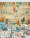 Butterfly Bloom lovely Quote - Farmhouse Print on Natural Pine Wood