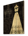 French Couture II - Fashion Print on Natural Pine Wood