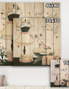 Chic Galm Closet V - Fashion Print on Natural Pine Wood