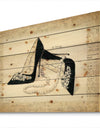 Chic Galm Closet I - Fashion Print on Natural Pine Wood