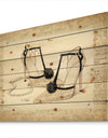 Chic Galm Closet III - Fashion Print on Natural Pine Wood
