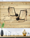 Chic Galm Closet III - Fashion Print on Natural Pine Wood