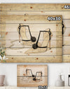 Chic Galm Closet III - Fashion Print on Natural Pine Wood