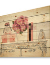 Chic Galm Closet IV - Fashion Print on Natural Pine Wood