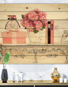 Chic Galm Closet IV - Fashion Print on Natural Pine Wood