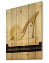Gold Fashion High Hells II - Posh & Luxe Print on Natural Pine Wood