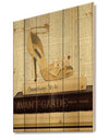 Gold Fashion High Hells III - Posh & Luxe Print on Natural Pine Wood