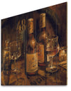 Vintage Wine Cellar - Traditional Print on Natural Pine Wood