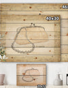 Glamorous Sparkle Purse I - Fashion Print on Natural Pine Wood