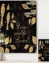 Love and Be Loved Cottage Collage - Lake House Print on Natural Pine Wood