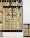 French chandeliers Couture I - Fashion Print on Natural Pine Wood