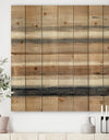 Geometric Circle Natural Balance III - Mid-Century Modern Transitional Print on Natural Pine Wood