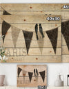 French Bird Flea Market IV - French Country Print on Natural Pine Wood