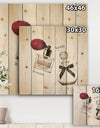 Lovely Glamorous Parfum - Traditional Bathroom Print on Natural Pine Wood
