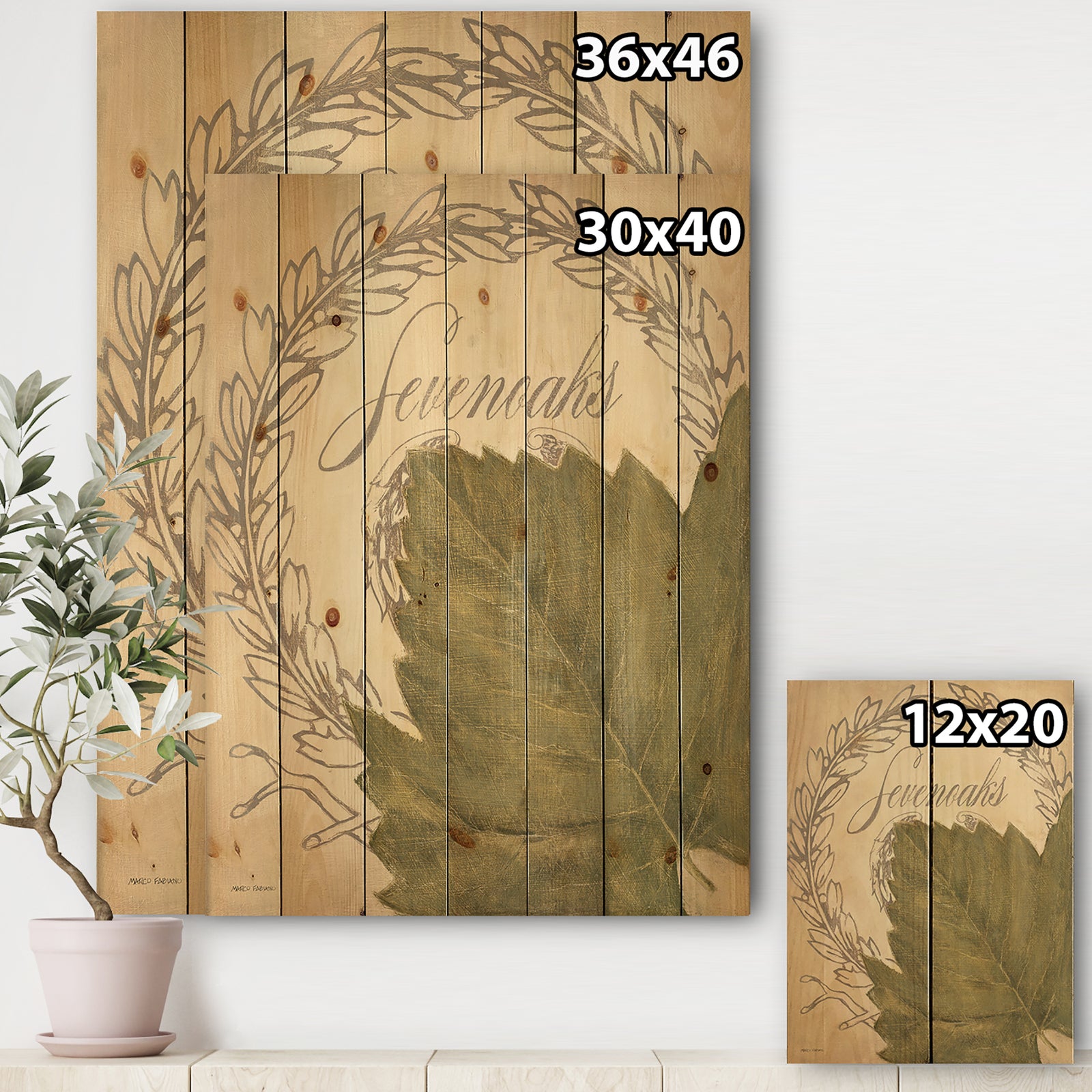French Chateau White Wine I - Food and Beverage Print on Natural Pine Wood